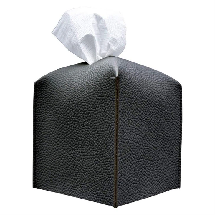 leather tissue holder