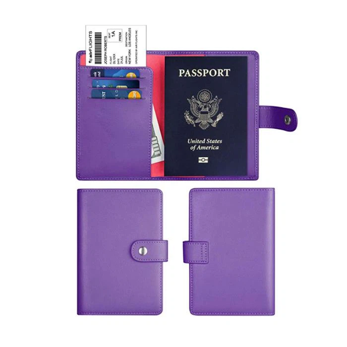RFID Passport Holder Leather