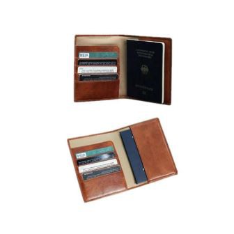 Leather Paspò Holder Custom Avèk Logo