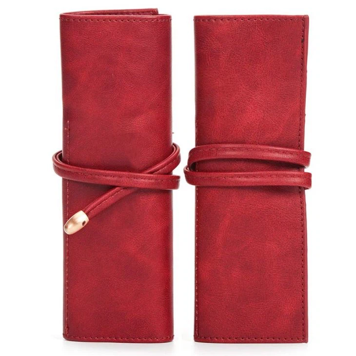 Leather Rollup Pencil Case