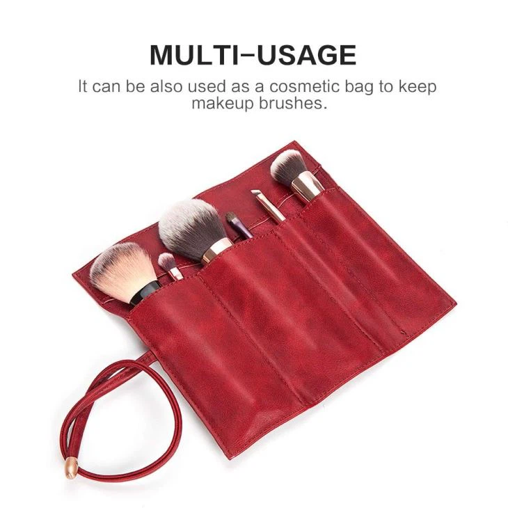 Leather Rollup Pencil Case