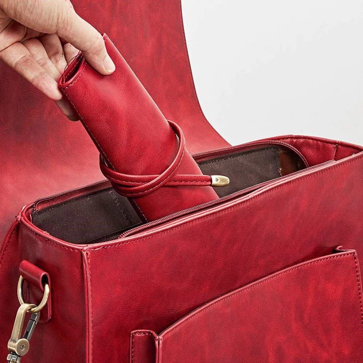 Leather Rollup Pencil Case