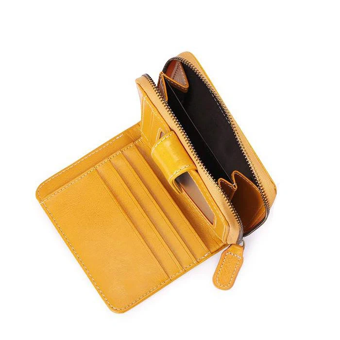 Rfid Small Leather Women Wallet