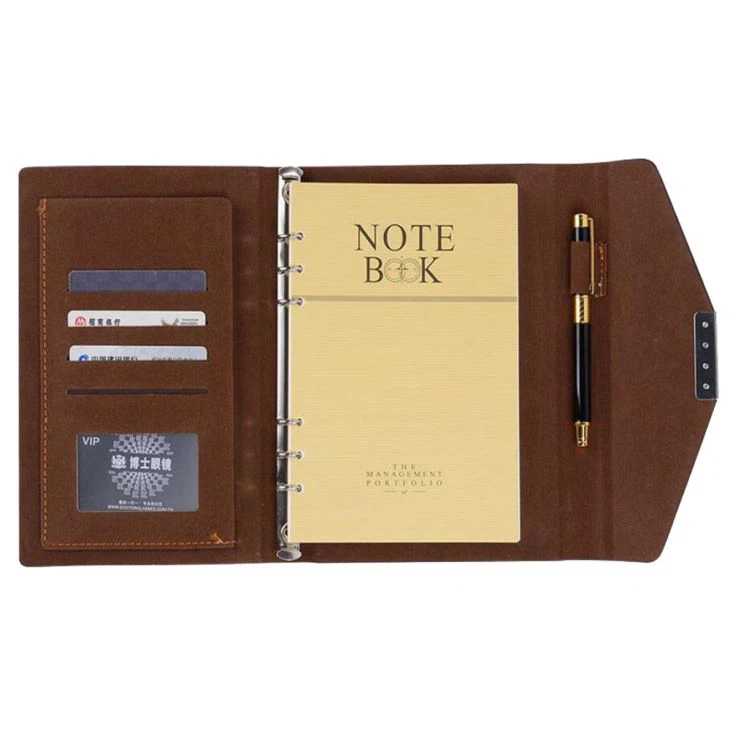 	 leather cover notebook