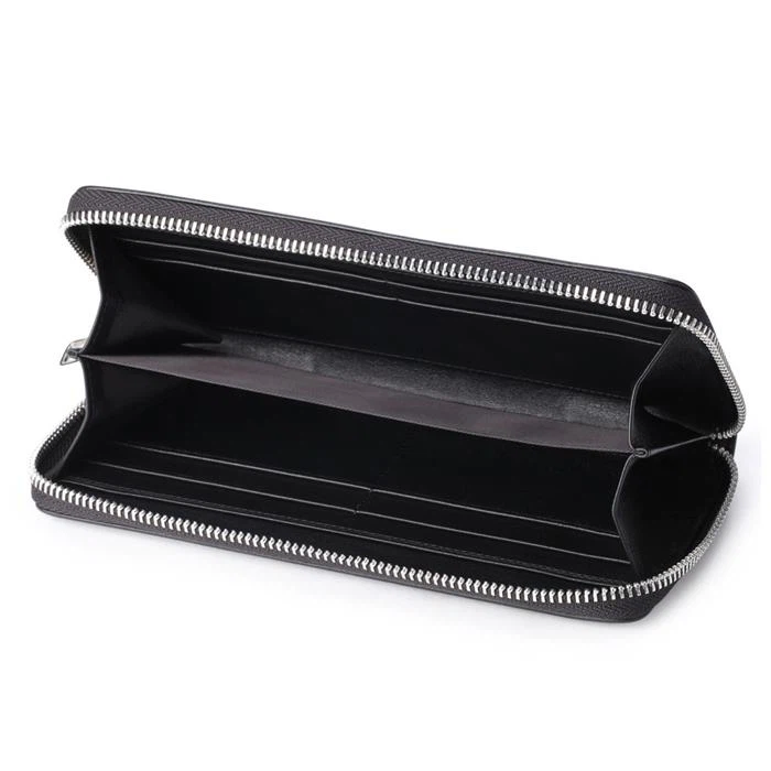 Black Long Zipper Wallet