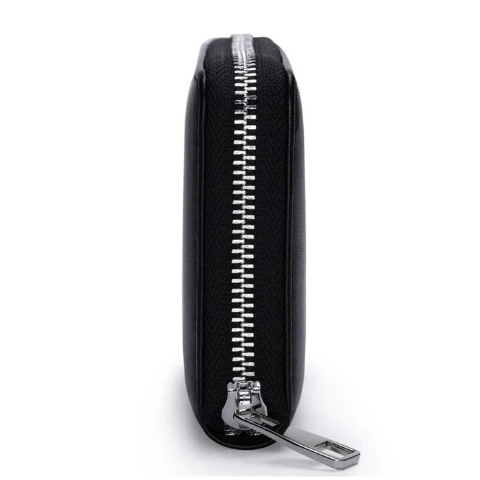 Black Long Zipper Wallet