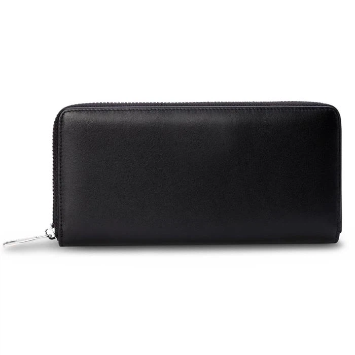 Black Long Zipper Wallet