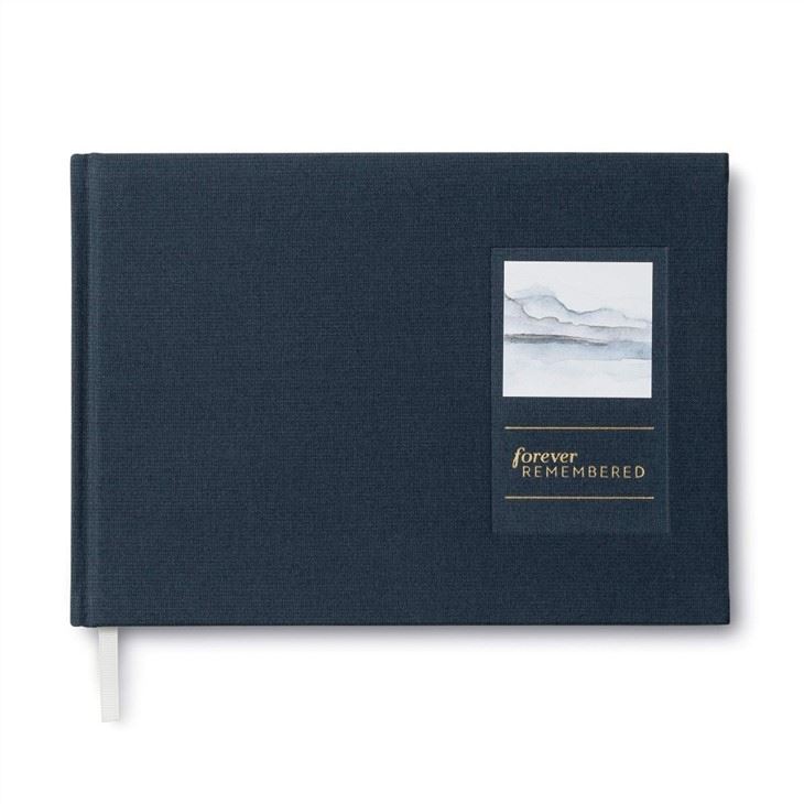 Gold Edging Leather Guest Book Gold Edging Leather Guest Book