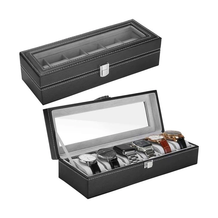Leather Lockable Watch Box