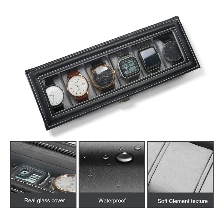 Leather Lockable Watch Box