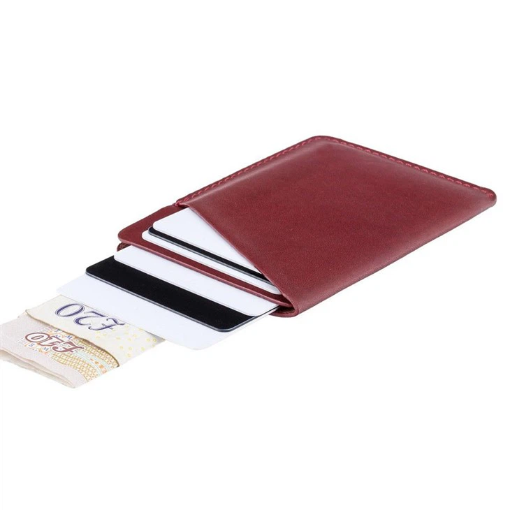 Brown Leather Card Wallet