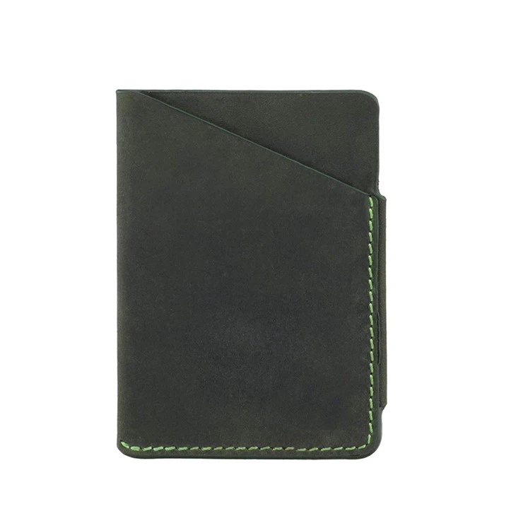 Green Leather Card Wallet